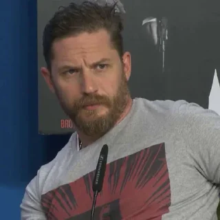 🤨-Tom Hardy, Telegram Sticker