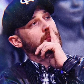 🤫-Tom Hardy, Telegram Sticker