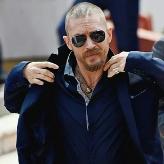 😎-Tom Hardy, Telegram Sticker