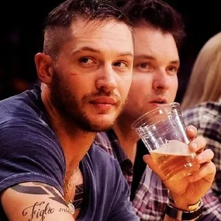 😒-Tom Hardy, Telegram Sticker