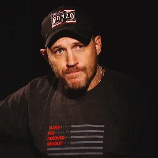 😕-Tom Hardy, Telegram Sticker