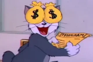 🤑-Tom, Telegram Sticker
