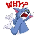 😖-Tom and Jerry, Telegram Sticker