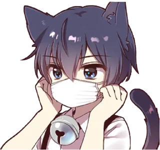 😷-Tomo's Stickers, Telegram Sticker