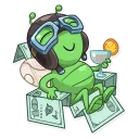 🤑-Top Fly, Telegram Sticker