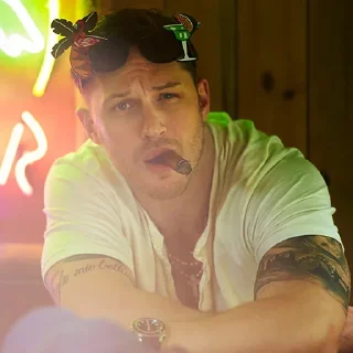 😉-Tom hardy, Telegram Sticker