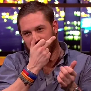 🖕-Tom hardy, Telegram Sticker