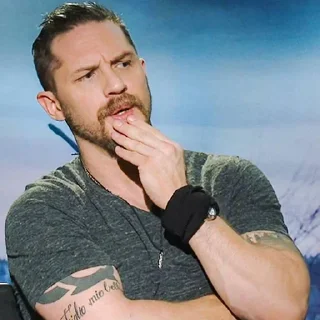 🤔-Tom hardy, Telegram Sticker