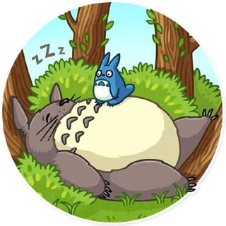 😴-Totoro, Telegram Sticker