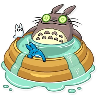 🛀-Totoro, Telegram Sticker