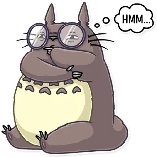 🤔-Totoro, Telegram Sticker