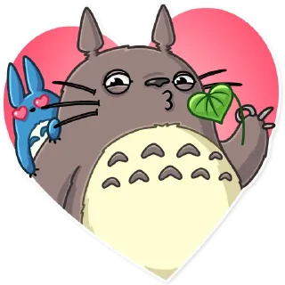 😘-Totoro, Telegram Sticker