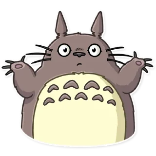 🤷‍♂️-Totoro, Telegram Sticker