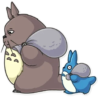 😞-Totoro, Telegram Sticker