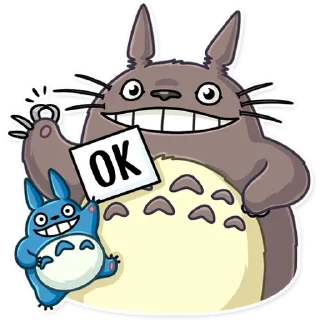 👌-Totoro, Telegram Sticker