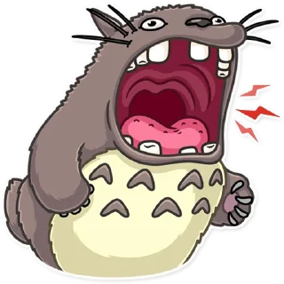 😡-Totoro, Telegram Sticker