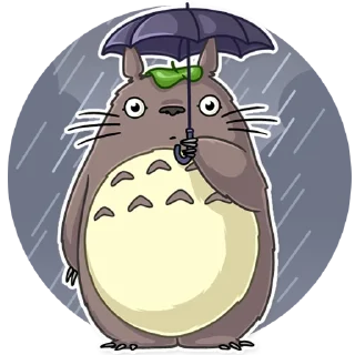 ☔️-Totoro, Telegram Sticker