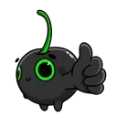 👍-Toxic Cherry, Telegram Sticker