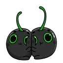 🤗-Toxic Cherry, Telegram Sticker