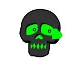 😘-Toxic Skull, Telegram Sticker
