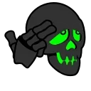 😒-Toxic Skull, Telegram Sticker
