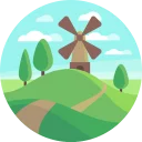 ⛲-Travel Mountains, Telegram Sticker