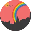 🌈-Travel Mountains, Telegram Sticker