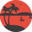 🏝️-Travel Mountains, Telegram Sticker