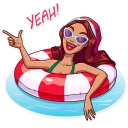 😎-Tropical Holidays, Telegram Sticker