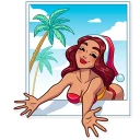🤗-Tropical Holidays, Telegram Sticker