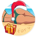 🎁-Tropical Holidays, Telegram Sticker