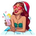 😍-Tropical Holidays, Telegram Sticker