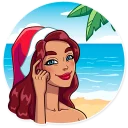 👆-Tropical Holidays, Telegram Sticker