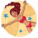 😌-Tropical Holidays, Telegram Sticker