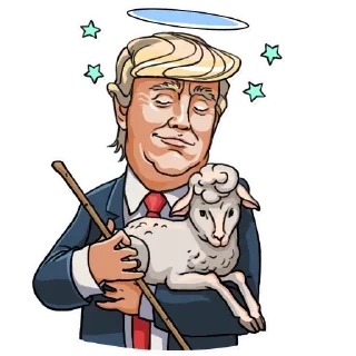 😇-Trump Stickers, Telegram Sticker