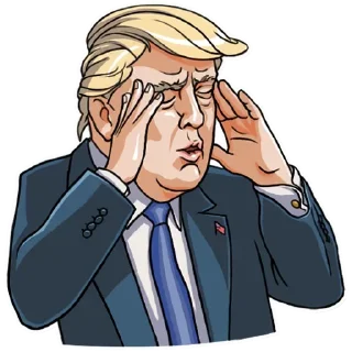 😰-Trump Stickers, Telegram Sticker