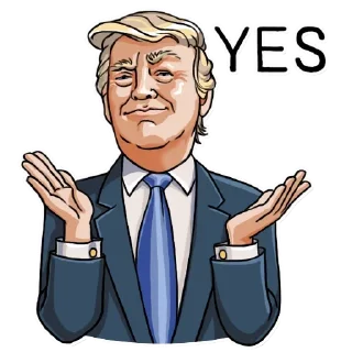 👍-Trump Stickers, Telegram Sticker