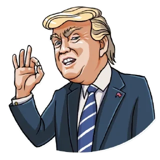 👌-Trump Stickers, Telegram Sticker