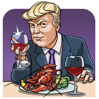 🍷-Trump Stickers, Telegram Sticker