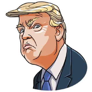 🙁-Trump Stickers, Telegram Sticker