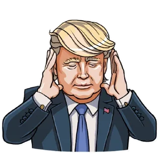 😣-Trump Stickers, Telegram Sticker
