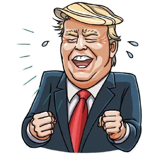 😂-Trump Stickers, Telegram Sticker