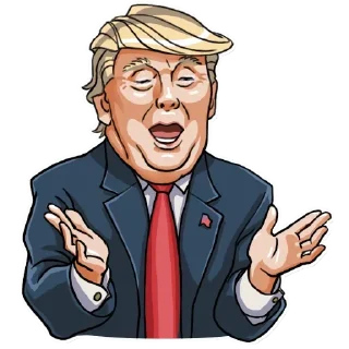 😬-Trump Stickers, Telegram Sticker