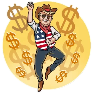 💰-Trump Stickers, Telegram Sticker