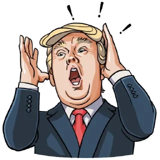 😲-Trump Stickers, Telegram Sticker