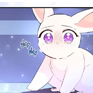 😭-The Relashionship between a rabbit and a Black Panter, Telegram Sticker