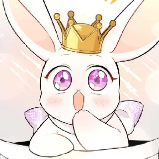 🥹-The Relashionship between a rabbit and a Black Panter, Telegram Sticker