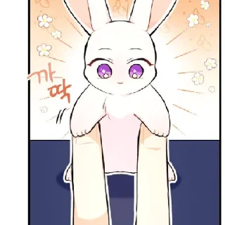 🤘-The Relashionship between a rabbit and a Black Panter, Telegram Sticker
