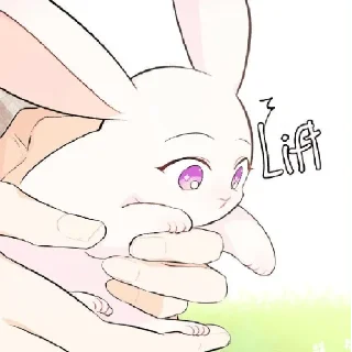 🤗-The Relashionship between a rabbit and a Black Panter, Telegram Sticker