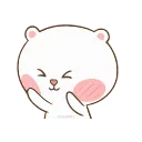 😝-TuaGom Puffy Bear, Telegram Sticker